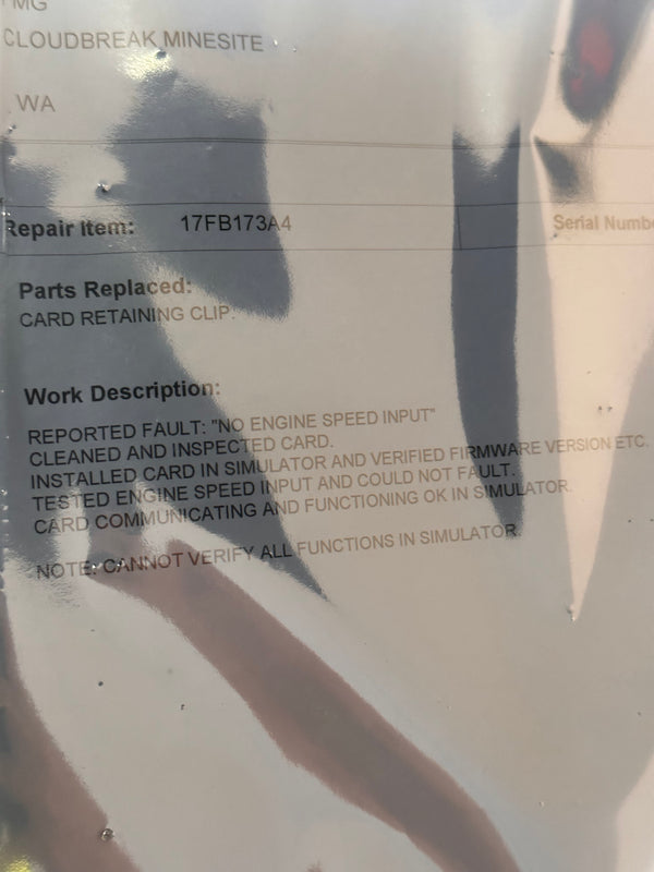 Komatsu XCARD/Inverter Card XA4241 / 17FB173A4