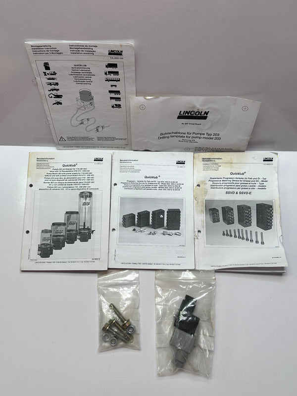 Lincoln 644-40762-2 Electronically Operated Lubrication Pump P203-8XLBO-1K6-AC-2A1.01-V10