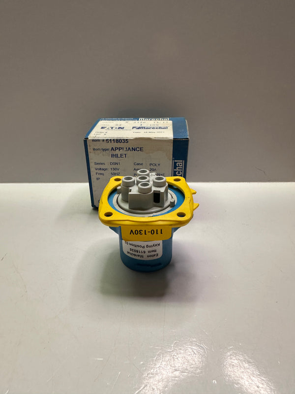 Marechal 6118035 Inlet Decontactor DSN1, Poly Blue 110-130V, 20A