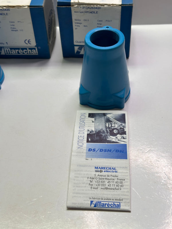 Marechal 313A253420 / 513P0M40 DS3 Handle, Straight Poly Blue