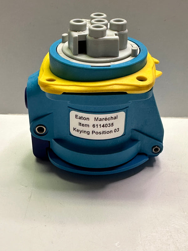 Marechal 6114035 DSN1 Socket Outlet 20A 1P+N-E Poly Blue 110-130V