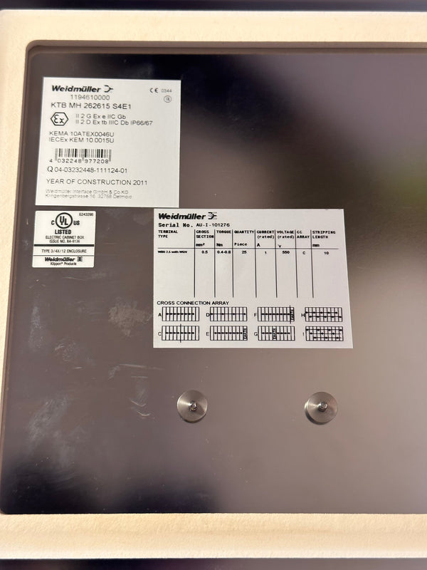 WEIDMULLER Klippon KTB MH 262615 S4E1 SS Enclosure 1194630000