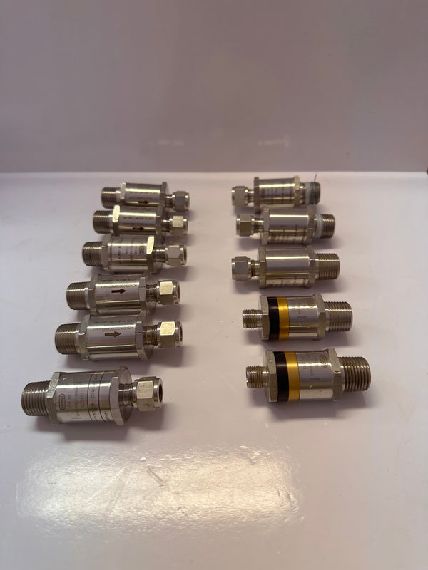 HOKE XVHY08M06G0010YOH Excess Flow Valve / XVH-316 8mm NPT- 6mm Gyrolok