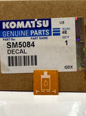 KOMATSU SM5084 Filter Decal, Service