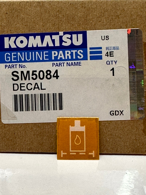 KOMATSU SM5084 Filter Decal, Service