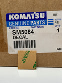KOMATSU SM5084 Filter Decal, Service