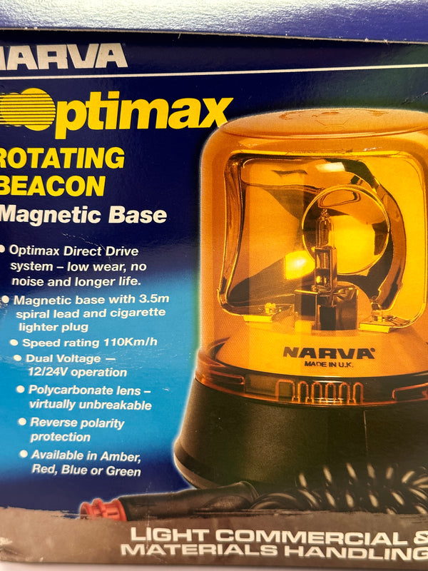 NARVA Rotating Beacom with Magnetic Base (amber) 85658A Plug in