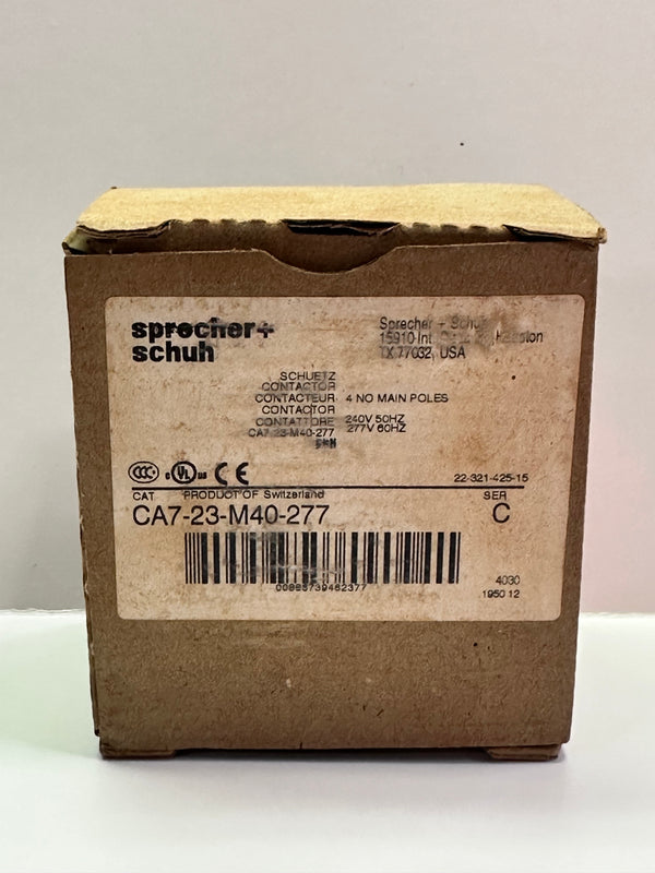 Sprecher + Schuh CA7-23-M40-277 Contactor