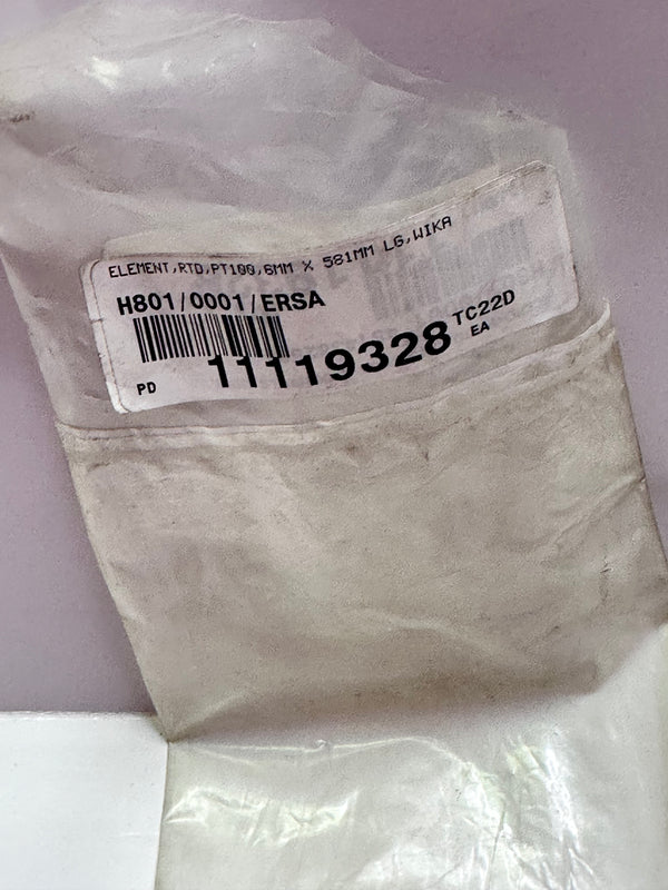 PT100 RTD Sensor 6mm x 581mm 3 wire 523.888.320412