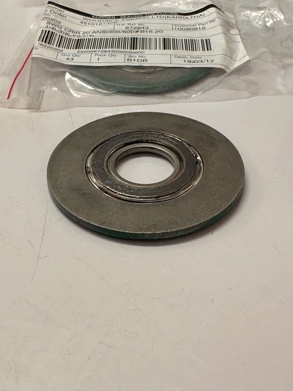 KLINGER SWG CRIR 316L/FG 3/4"-3/600 Spiral Wound Gasket