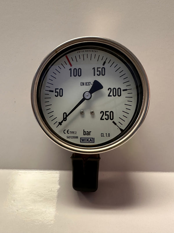 Wika Pressure Gauge 250 Bar, Bottom Entry