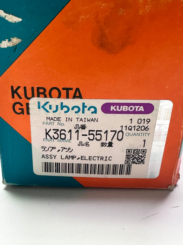 Kubota K3611-55170 Electric Lamp Assembly  5H592-31150