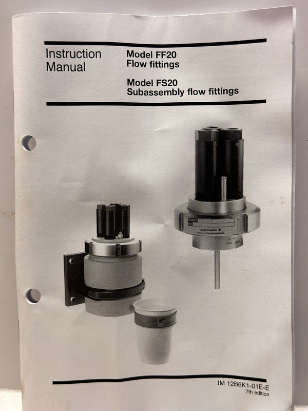 Yokogawa FF20 Process Analyzer Flow Fitting, 3 hole (FF20-S33*B)