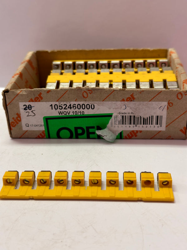 Weidmuller 1052460000 WQV Series Jumper Bar, BOX OF 25