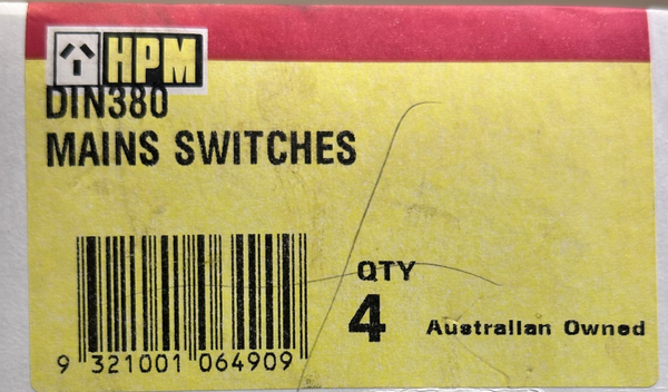 HPM Din Series Main Switch, 80A, 415V - Box of 4