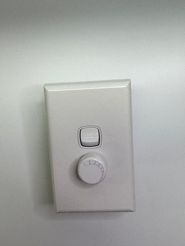 XL 500E Trailing Rotary Edge Dimmer Switch 500VA - White
