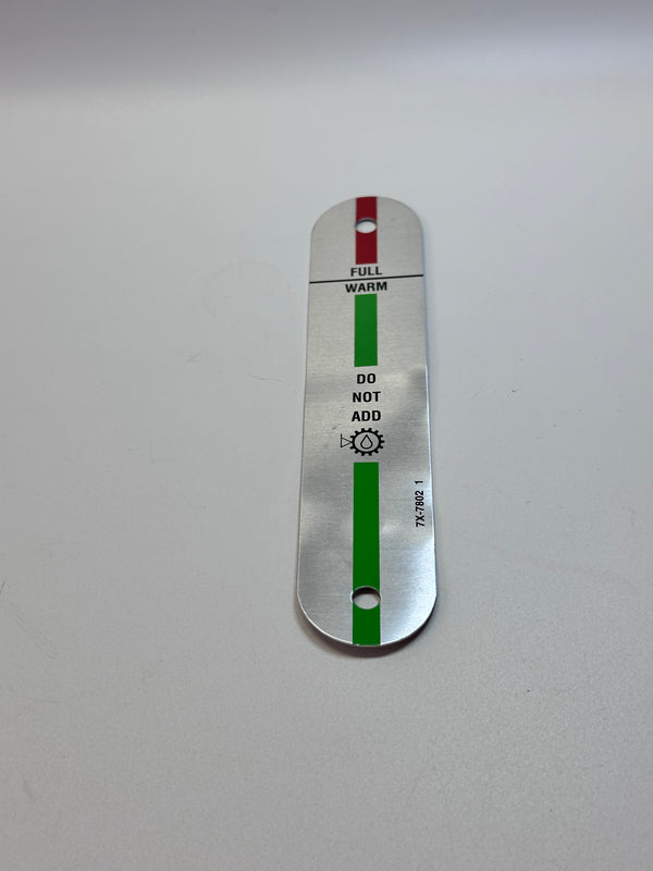 7X-7802 Plate-Information (Hydraulic Oil Level) - Genuine CAT part