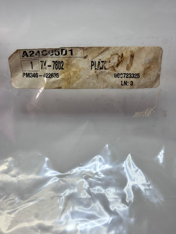 7X-7802 Plate-Information (Hydraulic Oil Level) - Genuine CAT part