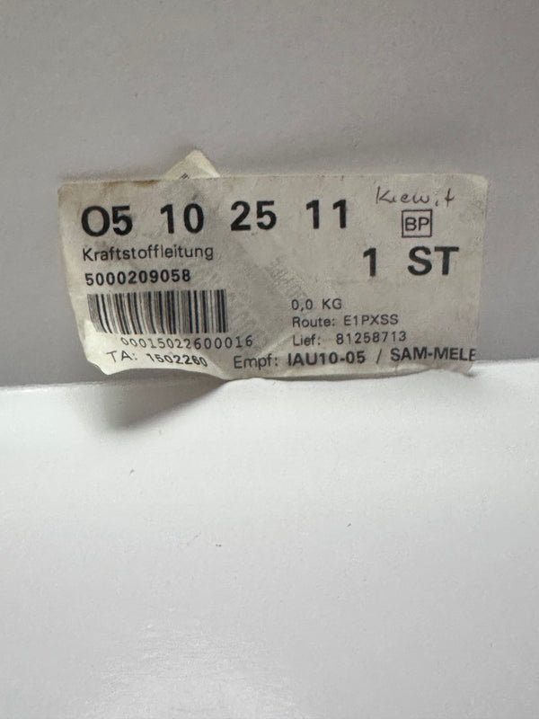 Lombardini ED00937R0250-S Fuel Line/Pipe ED937R-025-S