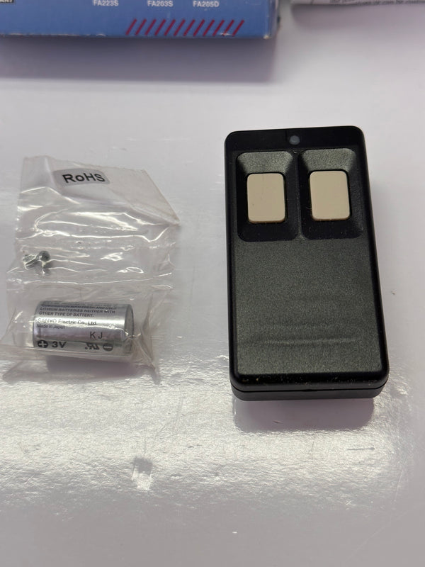 INOVONICS Double Button Belt Clip Transmitter/Remote FA205D, 900MHz