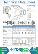 Hydreco POW Series Cast Iron Hydraulic Gear Pump POWS115 113L/Min PTO
