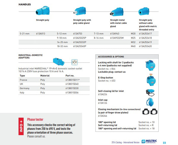 Marechal 613A25325P DSN3 Handle + Cable Gland 512P025P 9-18mm
