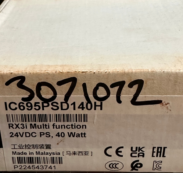 IC695PSD140 PACSystems™ RX3i Universal Backplane 24Vdc multi-purpose 40W Power Supply