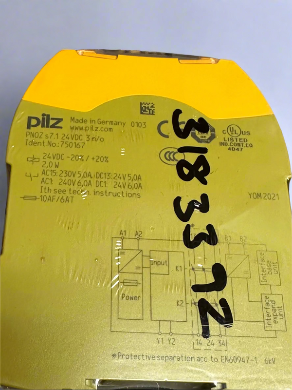 PiLZ PNOZ S7.1 24V 3N/O Cascade - 750167