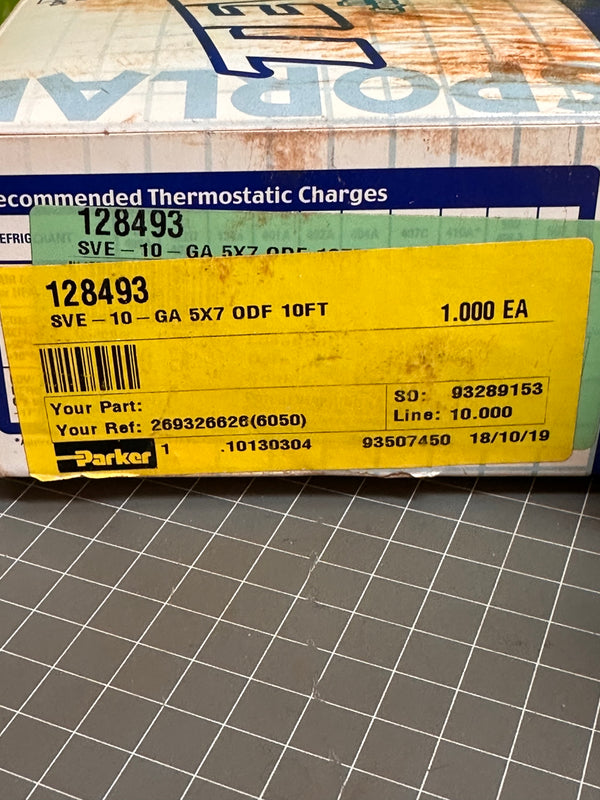 Sporlan SVE-10-GA 5X7 ODF 10FT Expansion Valve #128493