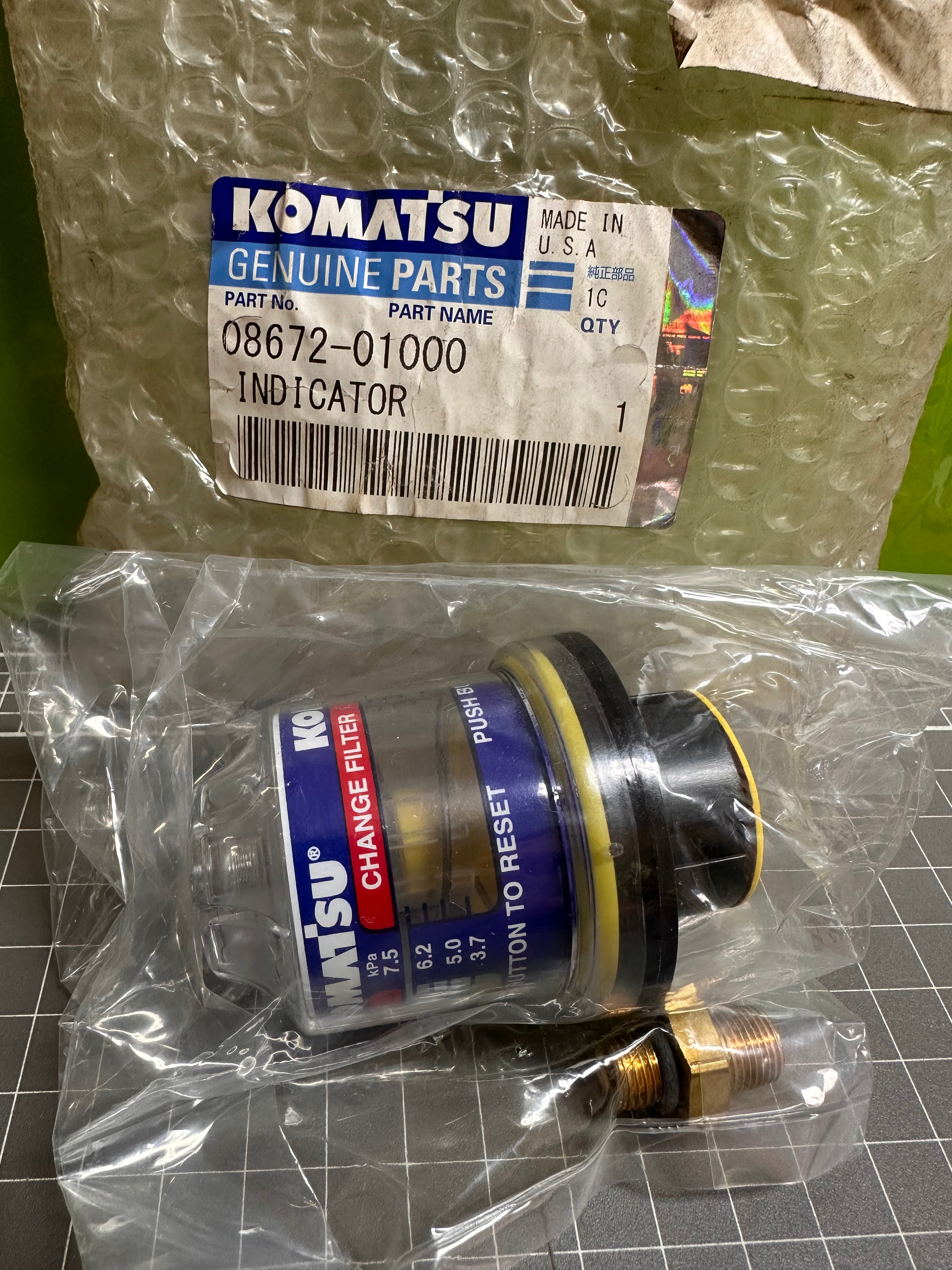 KOMATSU Indicator, Air Restriction, 0867201000 Mining & Industrial