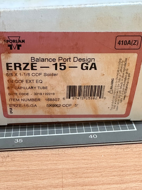 Sporlan ERZE-15-GA 5X9X2 ODF Expansion Valve #168807