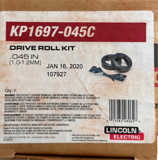 Lincoln KP1697-045C Drive Roll Kit .040-.045 in.
