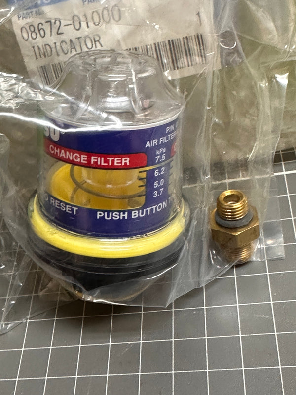 KOMATSU Indicator, Air Restriction, 08672-01000
