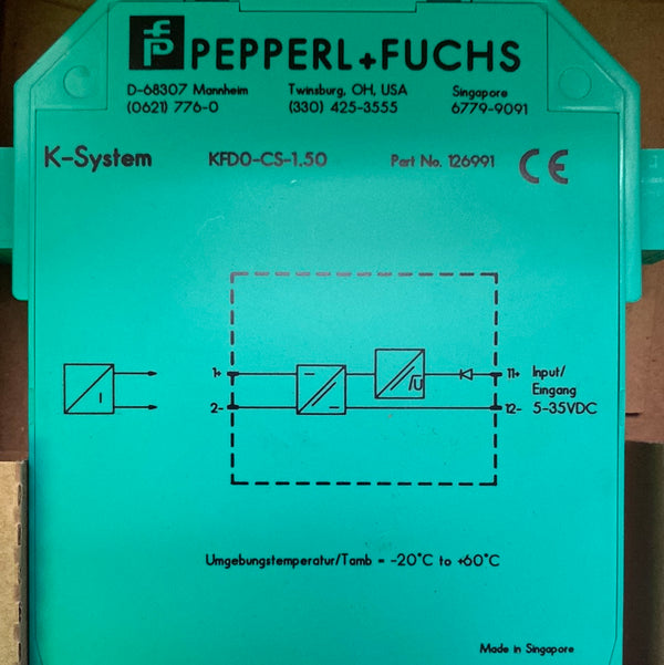 KFD0-CS-1.50 Repeater / Signal Conditioner - 126991