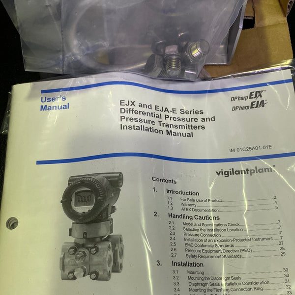 YOKOGAWA EJX430A-FAT5G-719DD/X2/M01/T01/N4 Traditional Mount Gauge Pressure Transmitter
