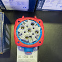 Marechal 6164013 Decontactor Socket Outlet, DSN6, 3P+E 63A - Poly Blue
