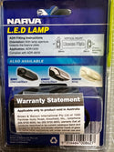 Narva 90862BL LED License Plate Lamp 90862BL Charcoal/Black Housing **SALE**