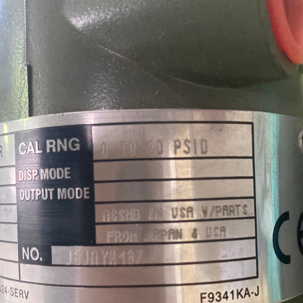 YOKOGAWA DPharp EHS4B-92NB/KU2/D1 Diff Pressure Transmitter