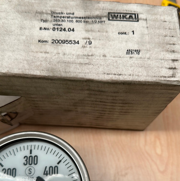 WIKA Pressure Gauge 263.30.100 SS 600bar