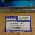 Narva 72411 12V Utility Work lamp, Free Form Long Range (Flood Beam)