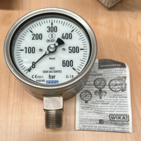 WIKA Pressure Gauge 263.30.100 SS 600bar