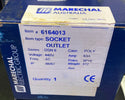 Marechal 6164013 Decontactor Socket Outlet, DSN6, 3P+E 63A - Poly Blue
