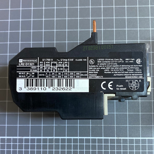 LR2 D1321 Thermal Overload Relay for Motor 12A - 18A