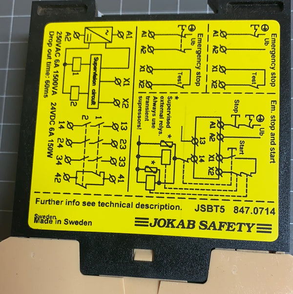 JOKAB SAFETY  JSBT5  Safety Relay