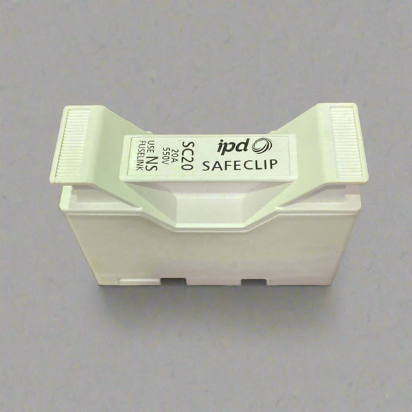 iPD SC20HWH Safeclip 20A Fuse Holder - White