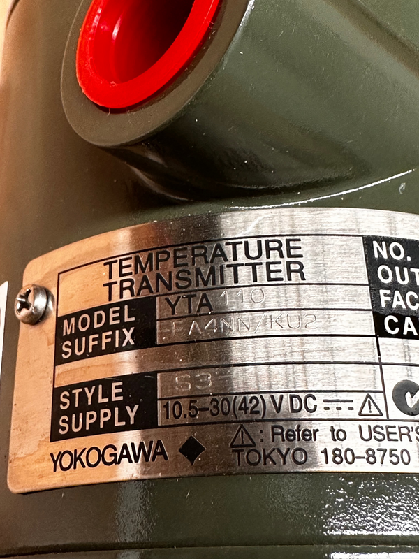 Yokogawa YTA110 Temp Transmitter