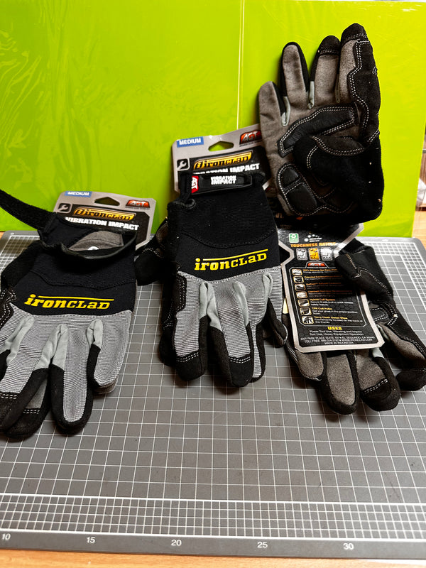 IRONCLAD Vibration Impact Gloves (Medium Size Only)