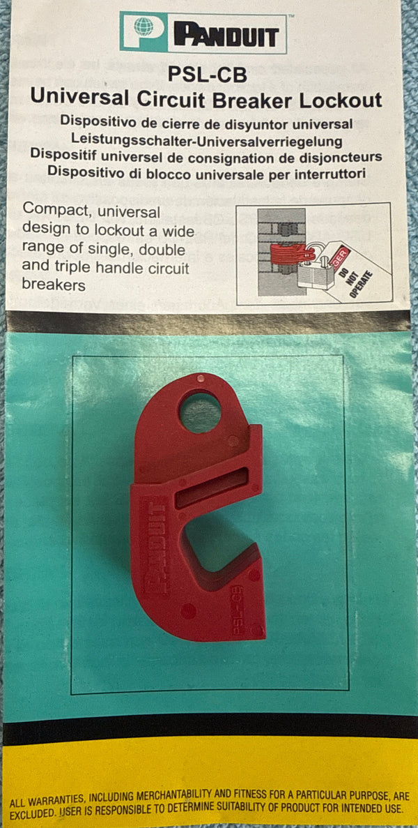 Panduit PSL-CB Red Universal Circuit Breaker Lockout