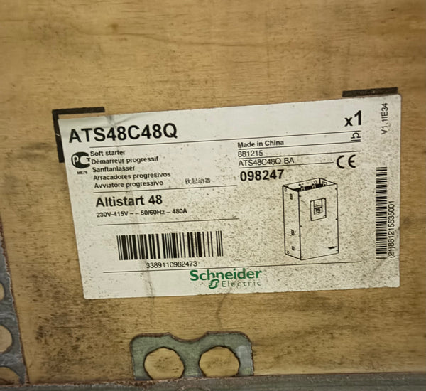Schneider Altistart 48 Soft Starter for Asynchronous Motor ATS48C48Q BA
