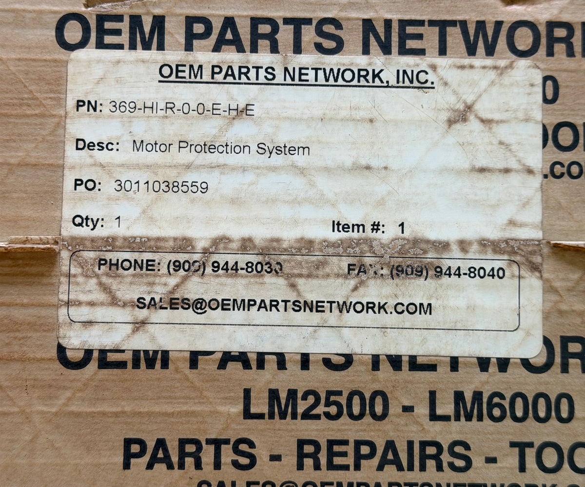 GE Multilin 369 Motor Management Relay — 369-HI-R-0-0-E-H-E